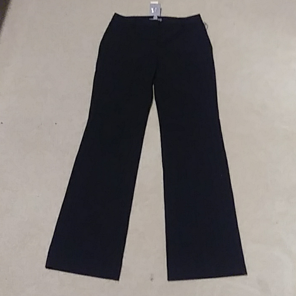 Ann Taylor black fine pinstripe pants NWT